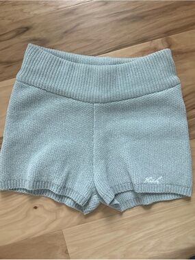 Kith Mica High-Waist Knit/Sweater Mini Shorts